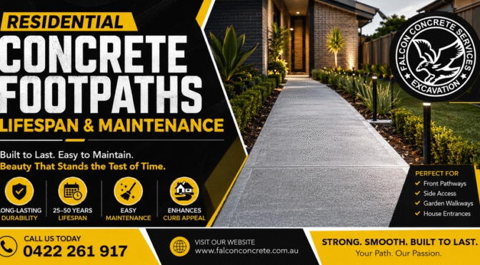 What’s the Lifespan of Residential Concrete Footpaths?