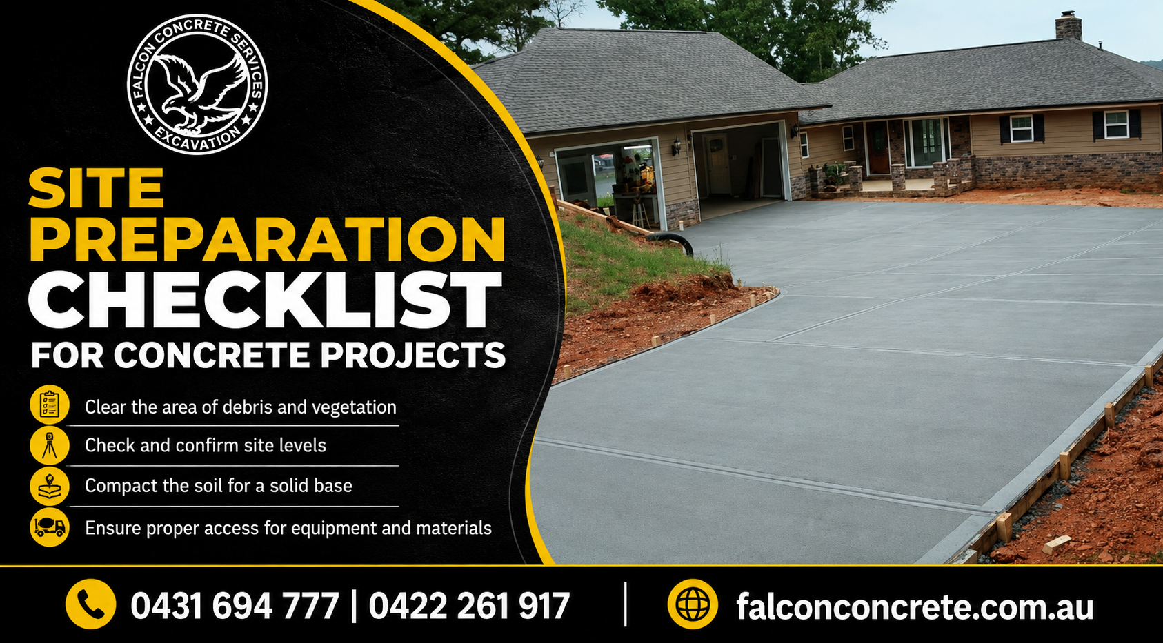 Site Preparation Checklist For Concrete Projects